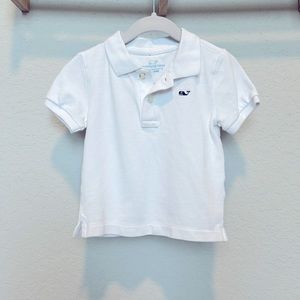 NWOT Vineyard Vines White Heritage Cotton Piqué Polo 18-24 Months